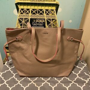 Lodis peppled leather bag tote
